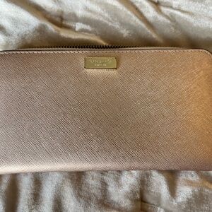 Kate Spade Gold / Champagne Zip Wallet